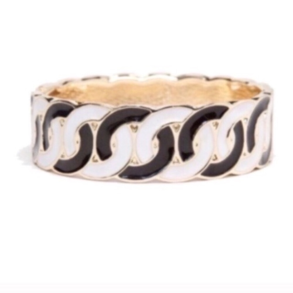Black White Statement Bracelet NEW